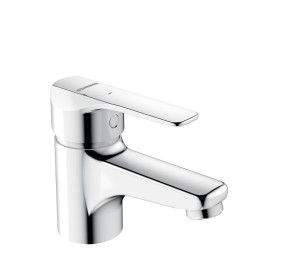 Single lever wash-basin mixer cold start